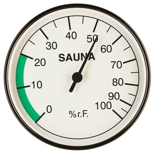 Sauna-Hygrometer mit Metallgehäuse Ø = 100 mm