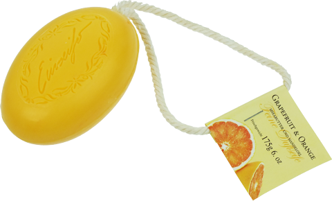Kordelseife Grapefruit & Orange mit Sheabutter und Mandelöl