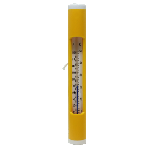 Thermometer Gelb mit Schnur