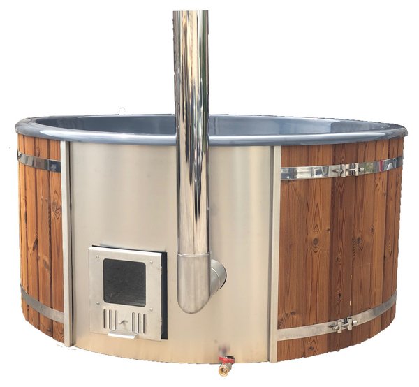 BESTSELLER Hot Tub Ø 2m mit integrierten Ofen 3 Led + 15 HDR Düsen + 12 AIR Düsen